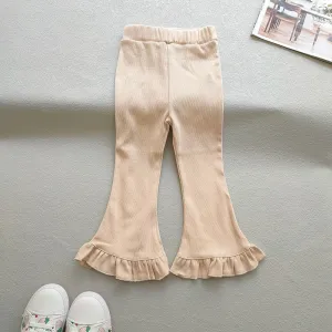 Flared Ruffle Leggings