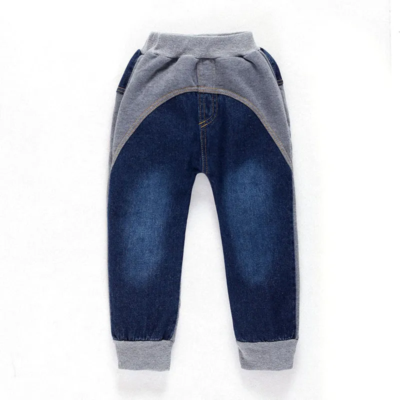 For 2-8Y Kids Jeans Boys Denim Trousers Baby Girl Jeans Autumn Winter Casual Pants Children Clothing