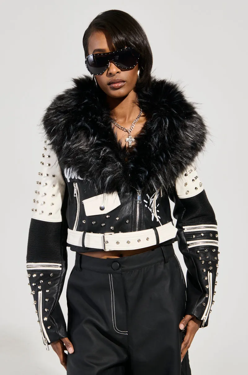 FROM THE BRONX FUR TRIM MOTO