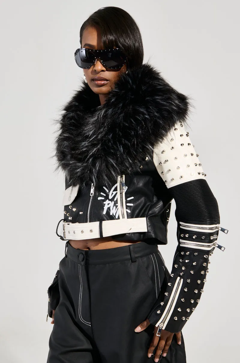 FROM THE BRONX FUR TRIM MOTO