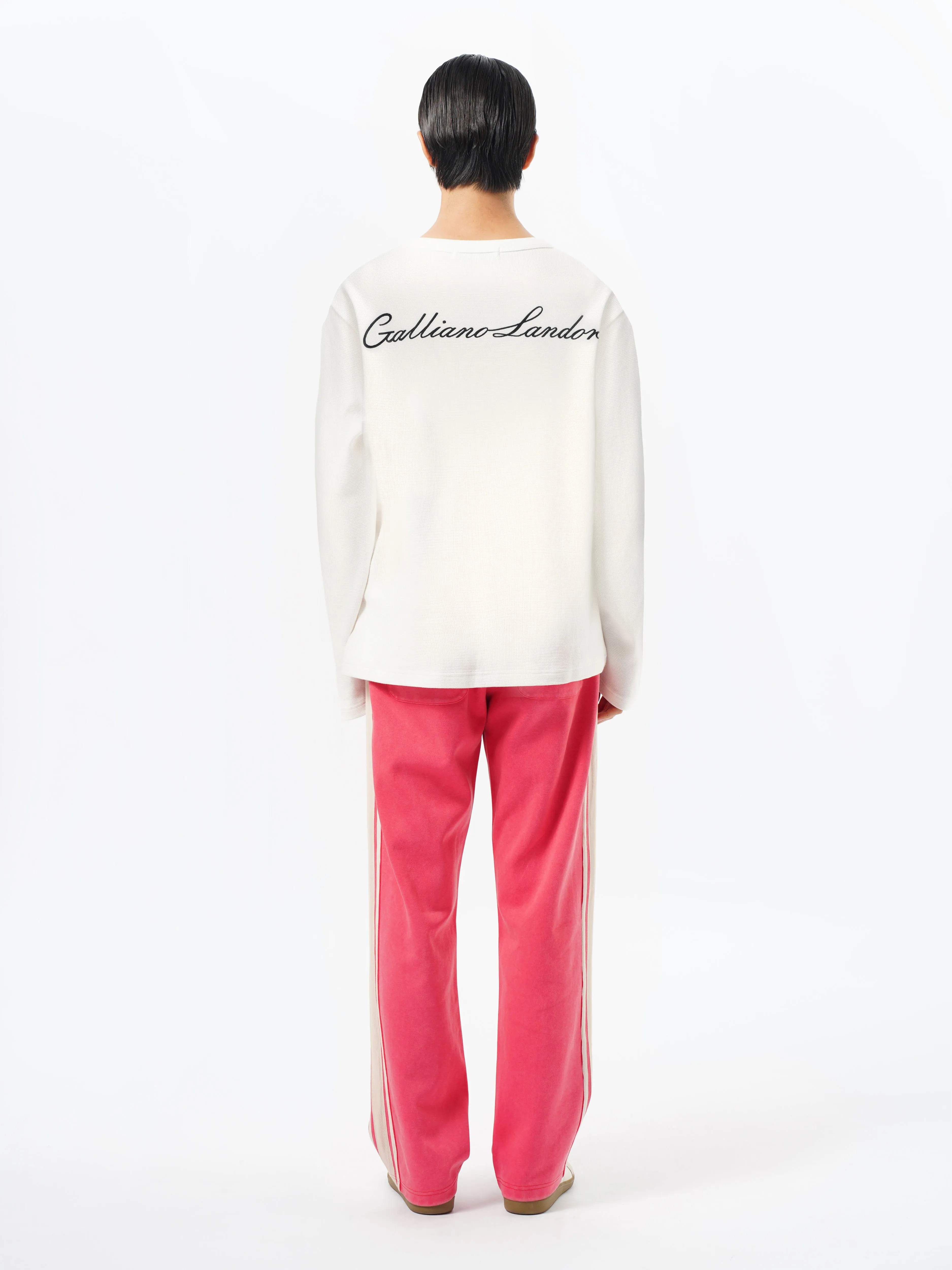 Geranium Pink Washed Trousers