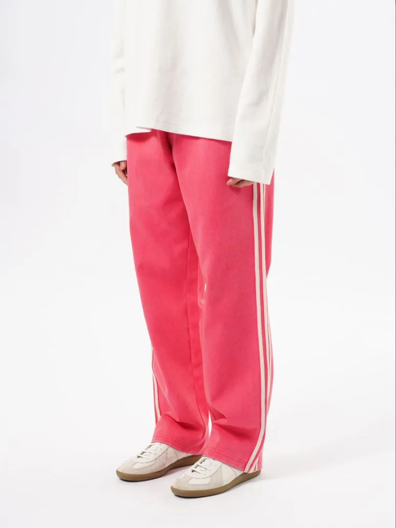 Geranium Pink Washed Trousers