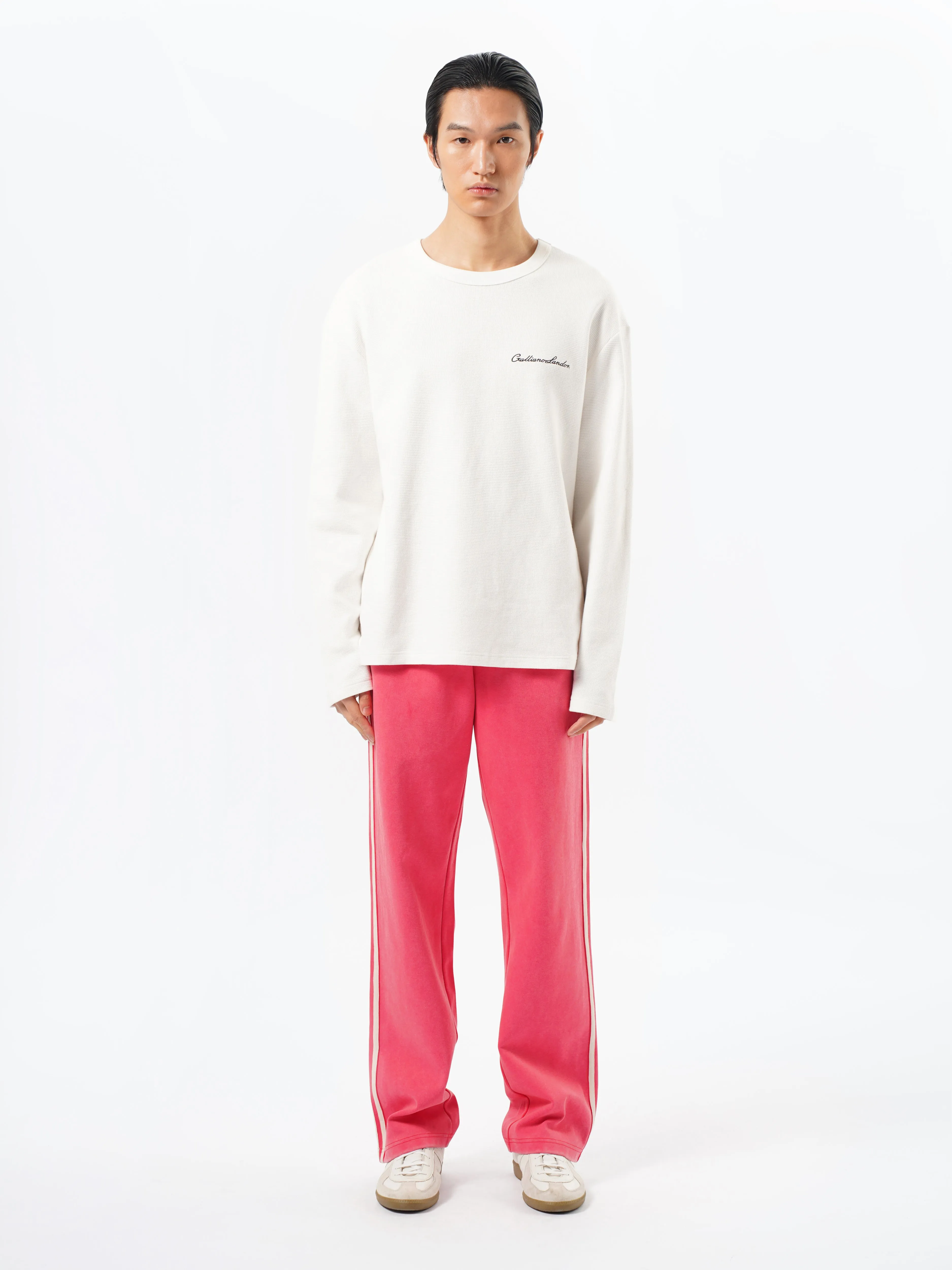 Geranium Pink Washed Trousers