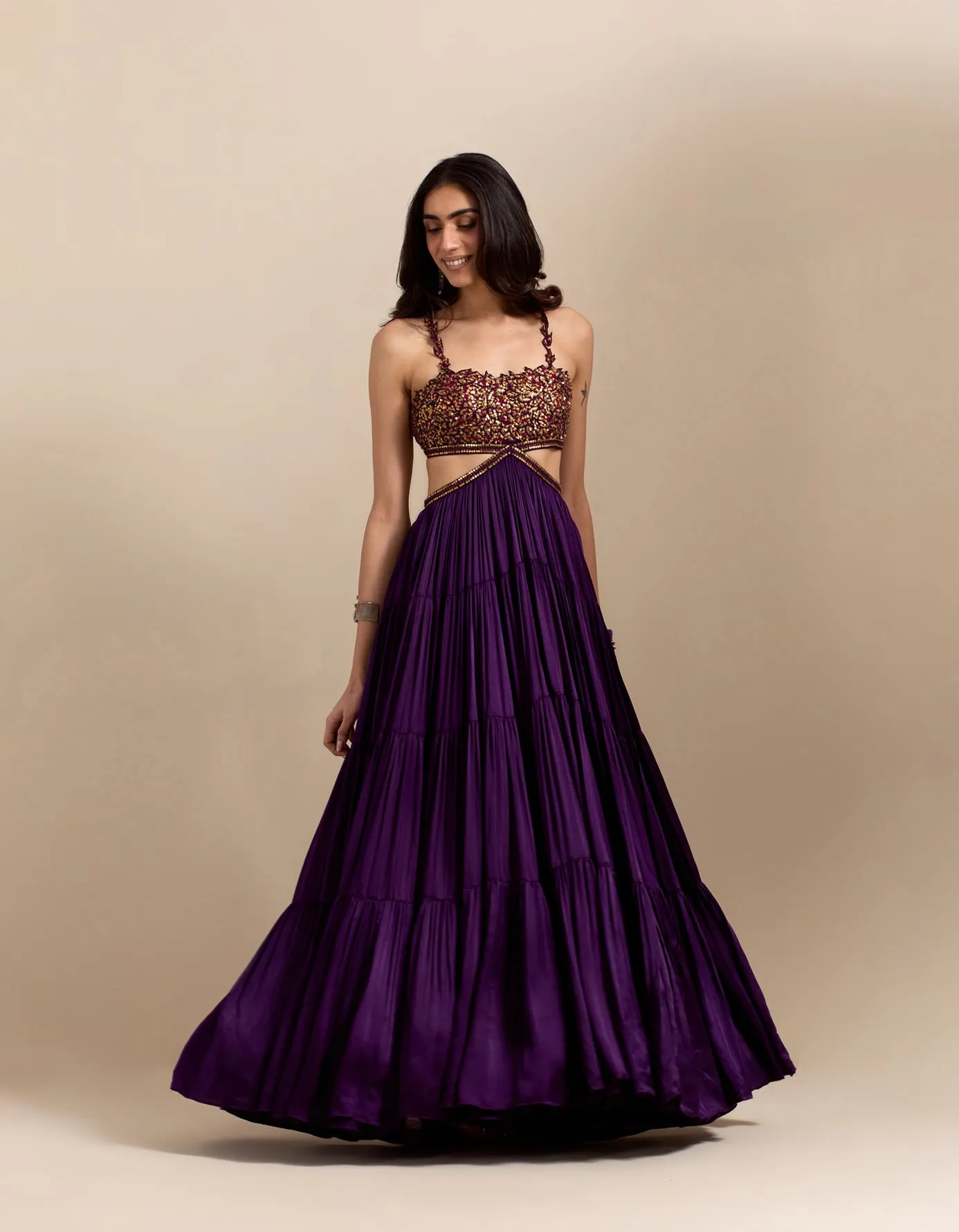 Ghagri Maxi - Purple