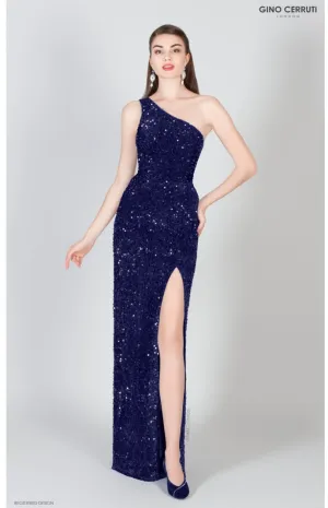 Gino Cerruti 7294s One Shoulder Sequin
