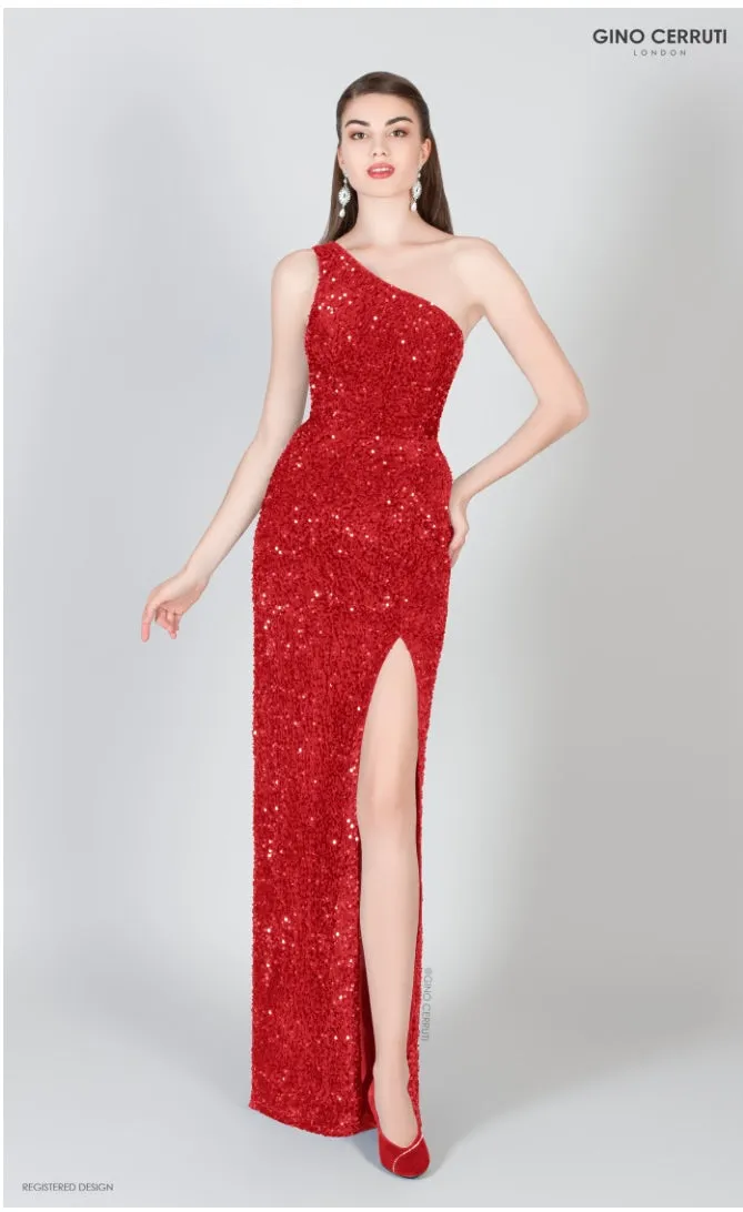 Gino Cerruti 7294s One Shoulder Sequin