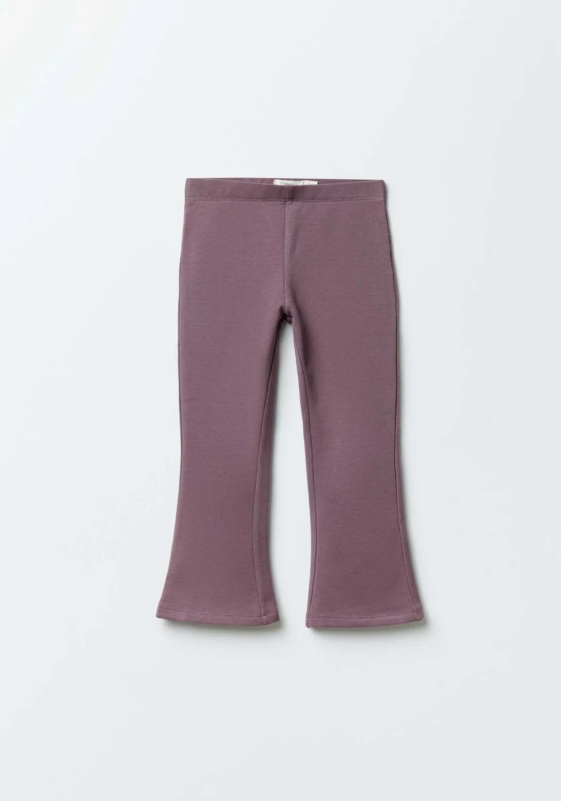 Girls Plush flared trousers - Purple