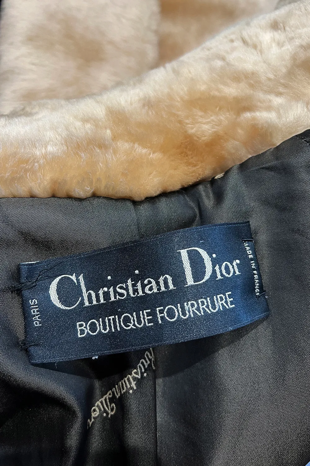 Gorgeous 1980s Christian Dior 'Teddy Bear Soft Thick Faux Fur Swing Tent Flare Coat
