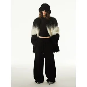 Gradient Fur Coat