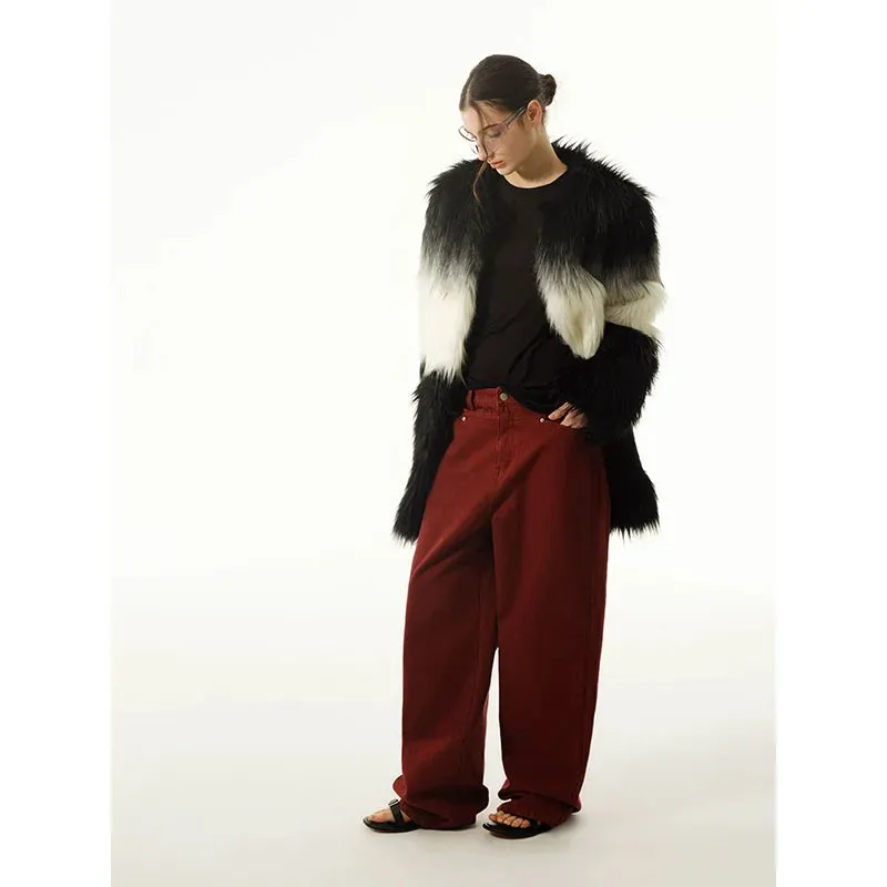 Gradient Fur Coat