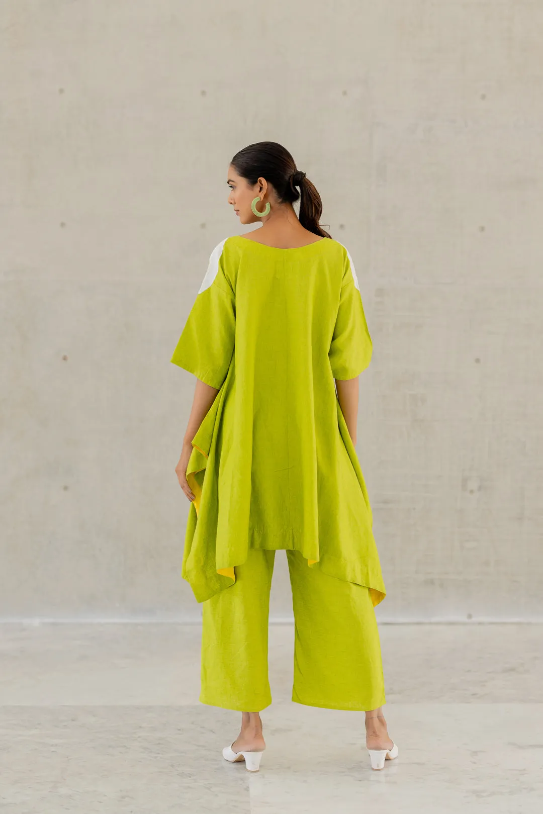 Green Sunflower Applique Tunic