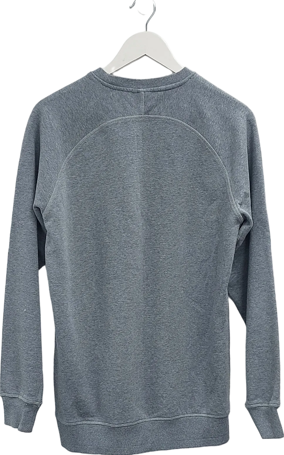 gymshark Grey Long Line Embroidered Logo Sweater UK S