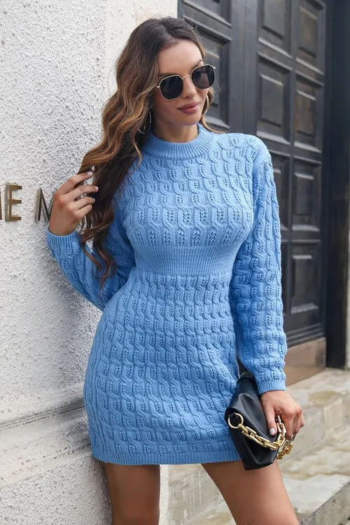 GYPSY - Cable Knit Sweater Dress