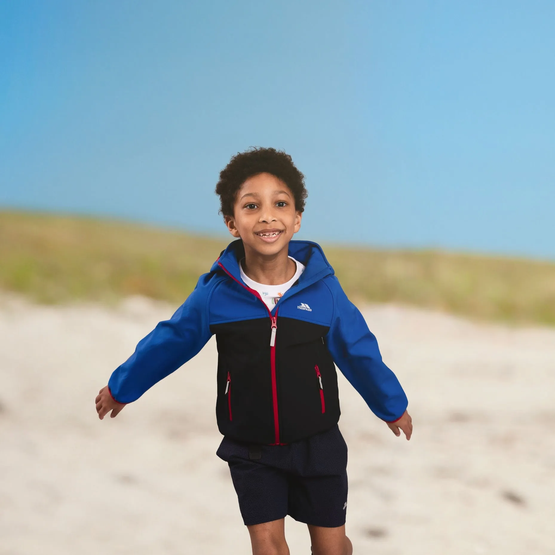 Hanbury Kids Casual Softshell Jacket in Navy