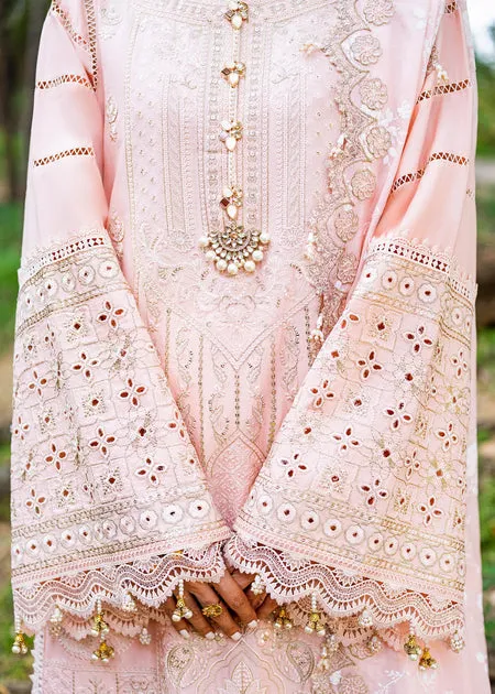 Heavily Embellished Sana Safinaz Pink Kameez Gharara