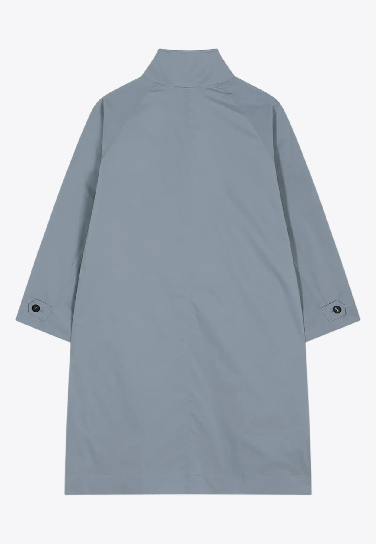 High-Neck Single-Breasted Coat