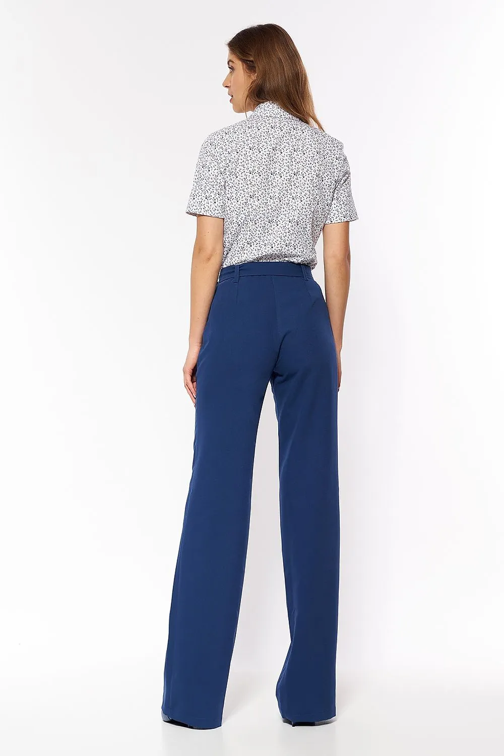 High-Waist Flared Trousers Elegance