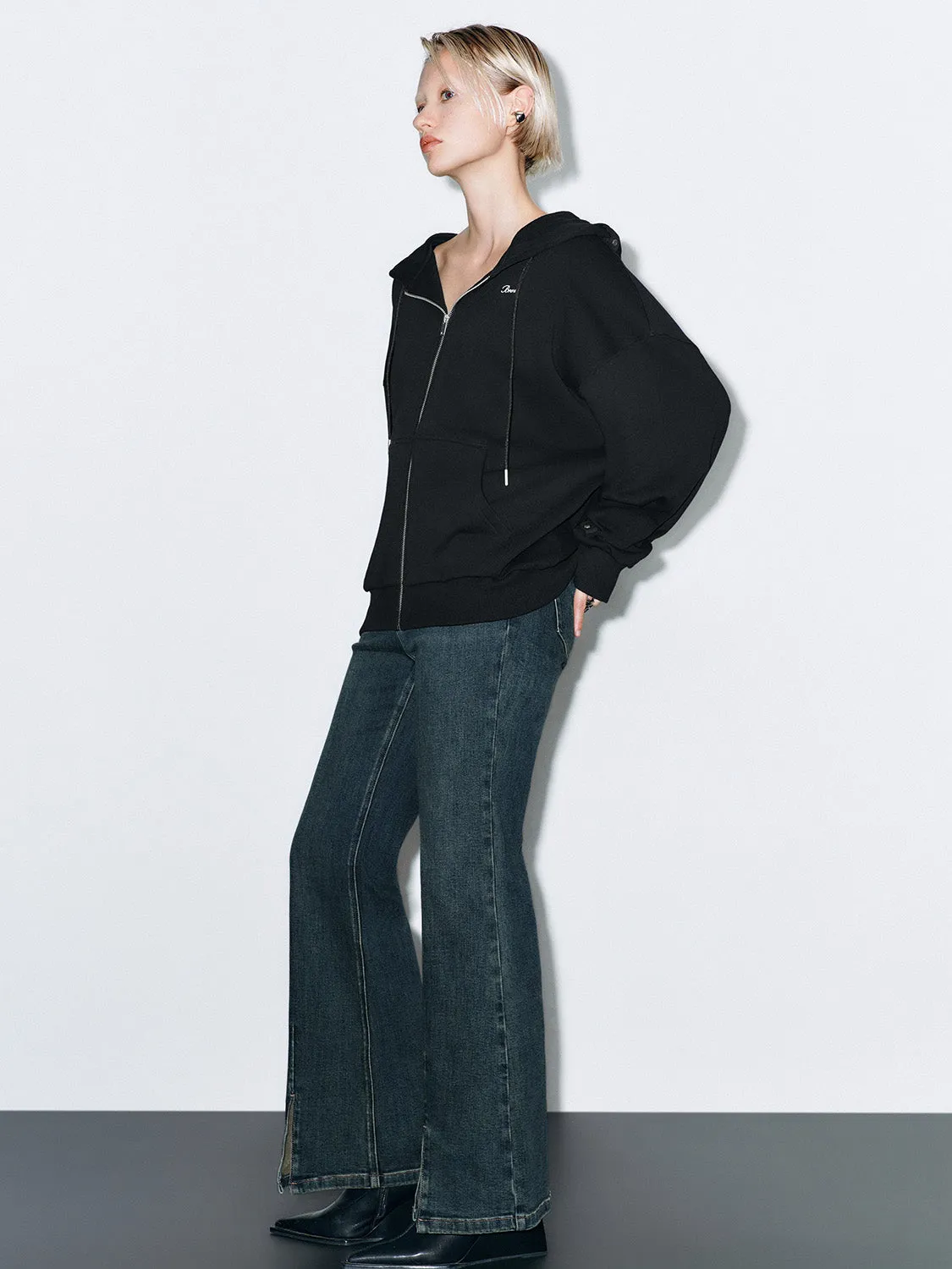 Hoodie Zip Up Front Jackets