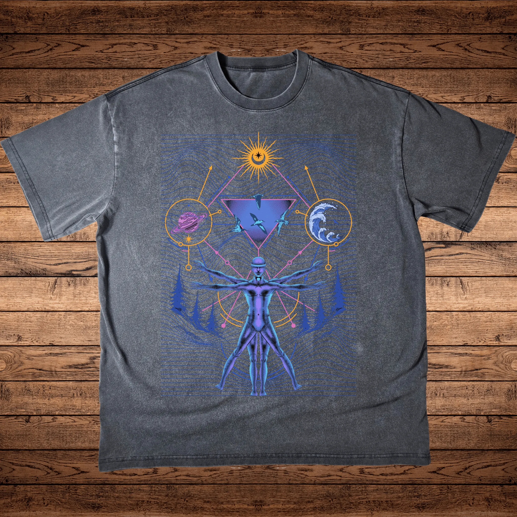 Interconnected - Fluffy Vintage Heavyweight T-Shirt