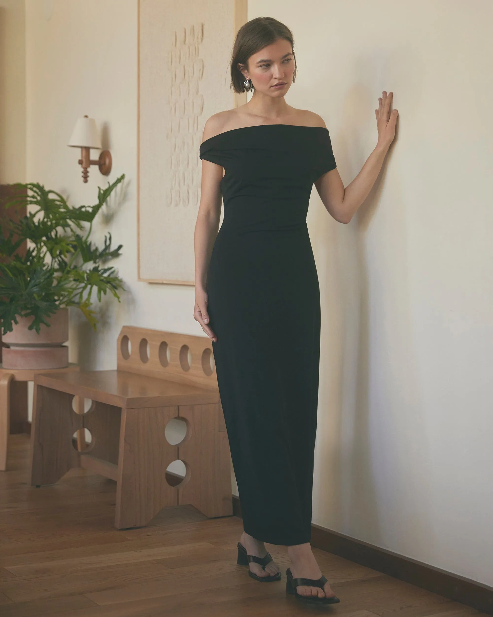 Iryna Asymmetric Off-Shoulder Dress