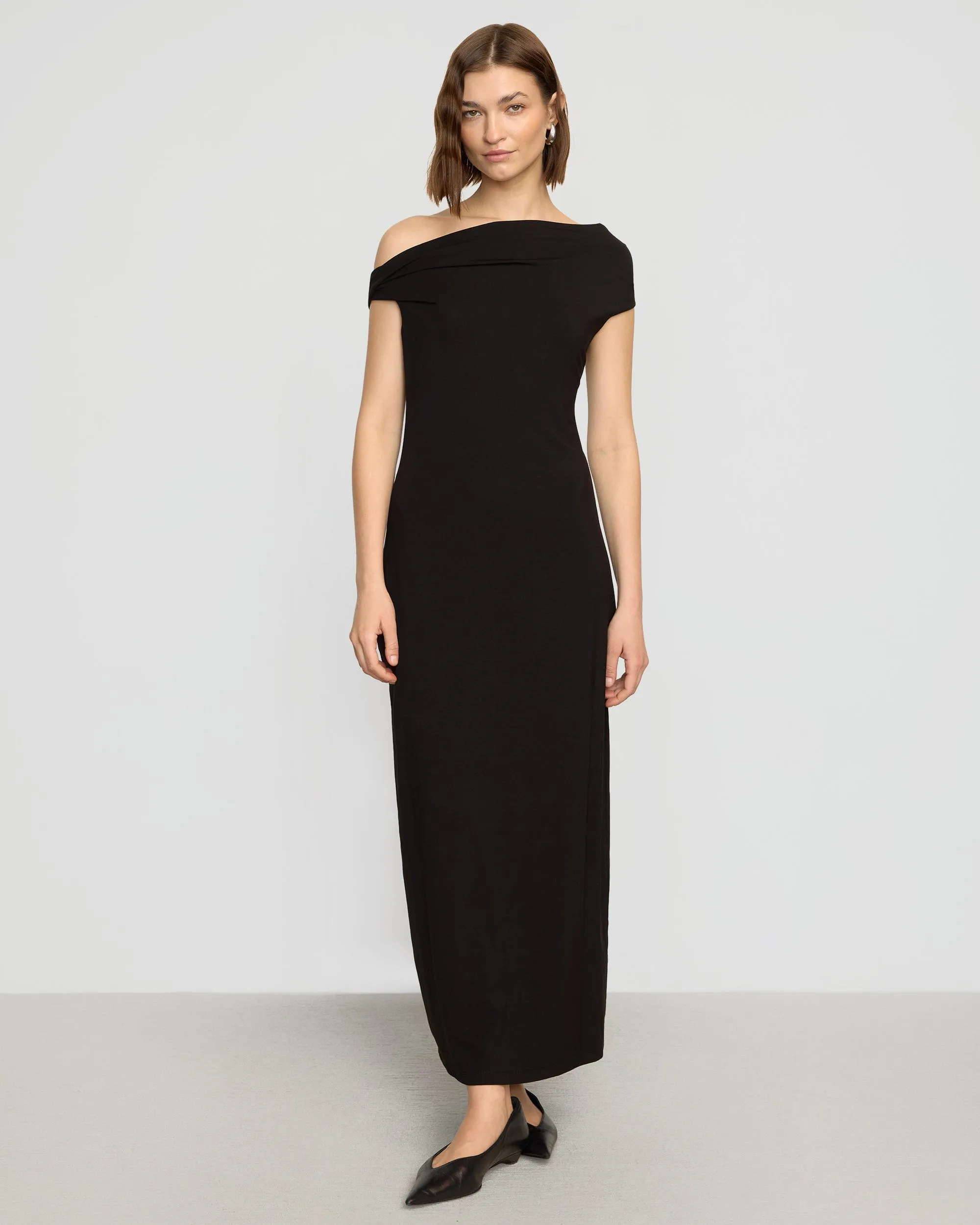 Iryna Asymmetric Off-Shoulder Dress