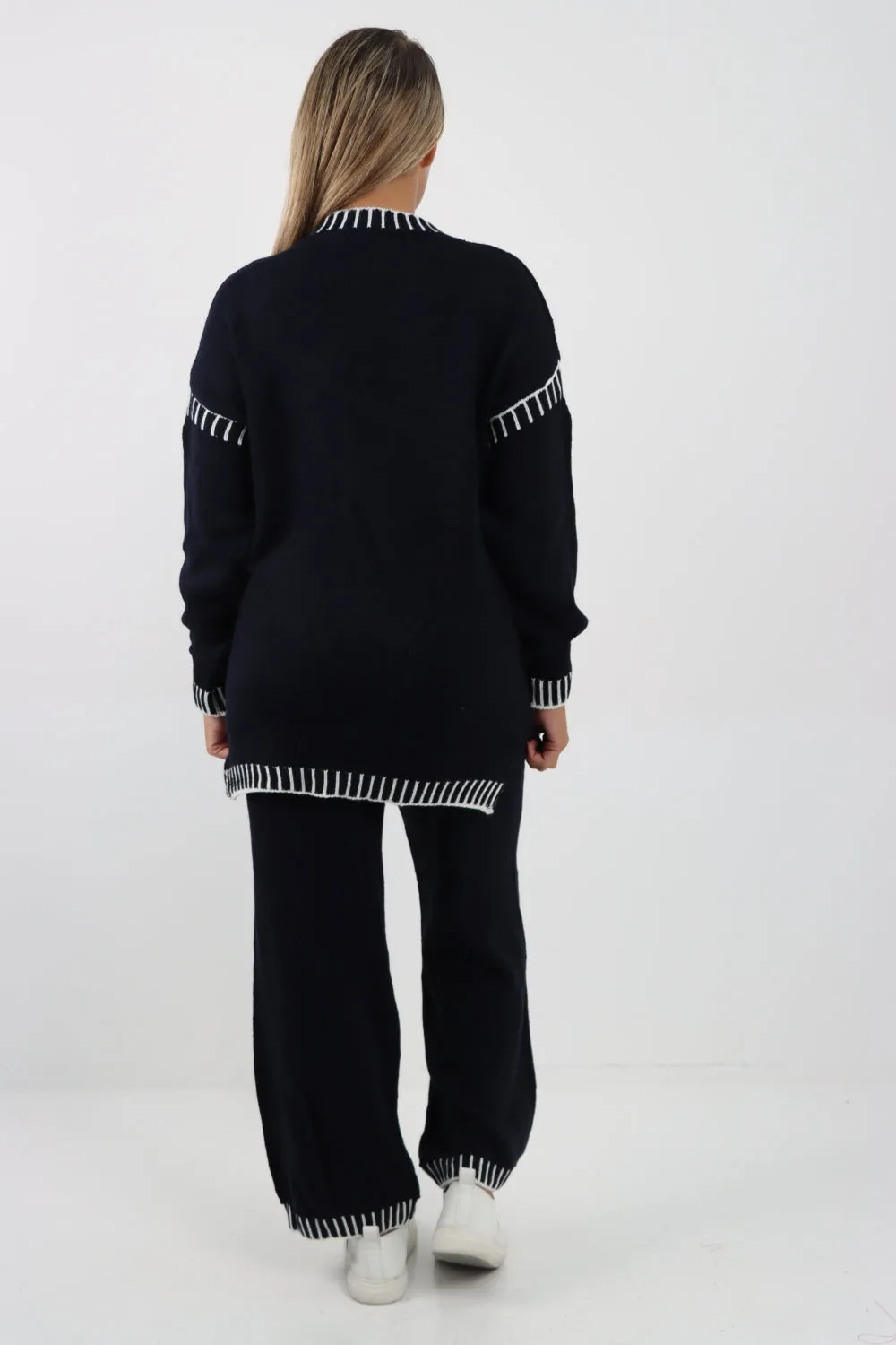 Italian Patch Knitted Co-Ord Set Tracksuit