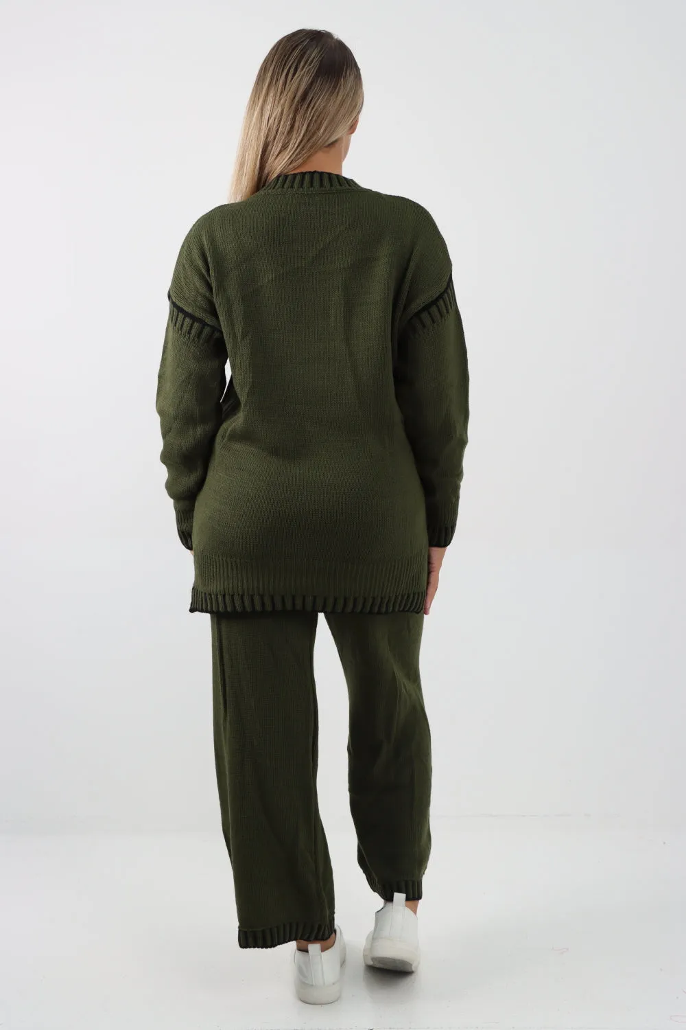 Italian Patch Knitted Co-Ord Set Tracksuit