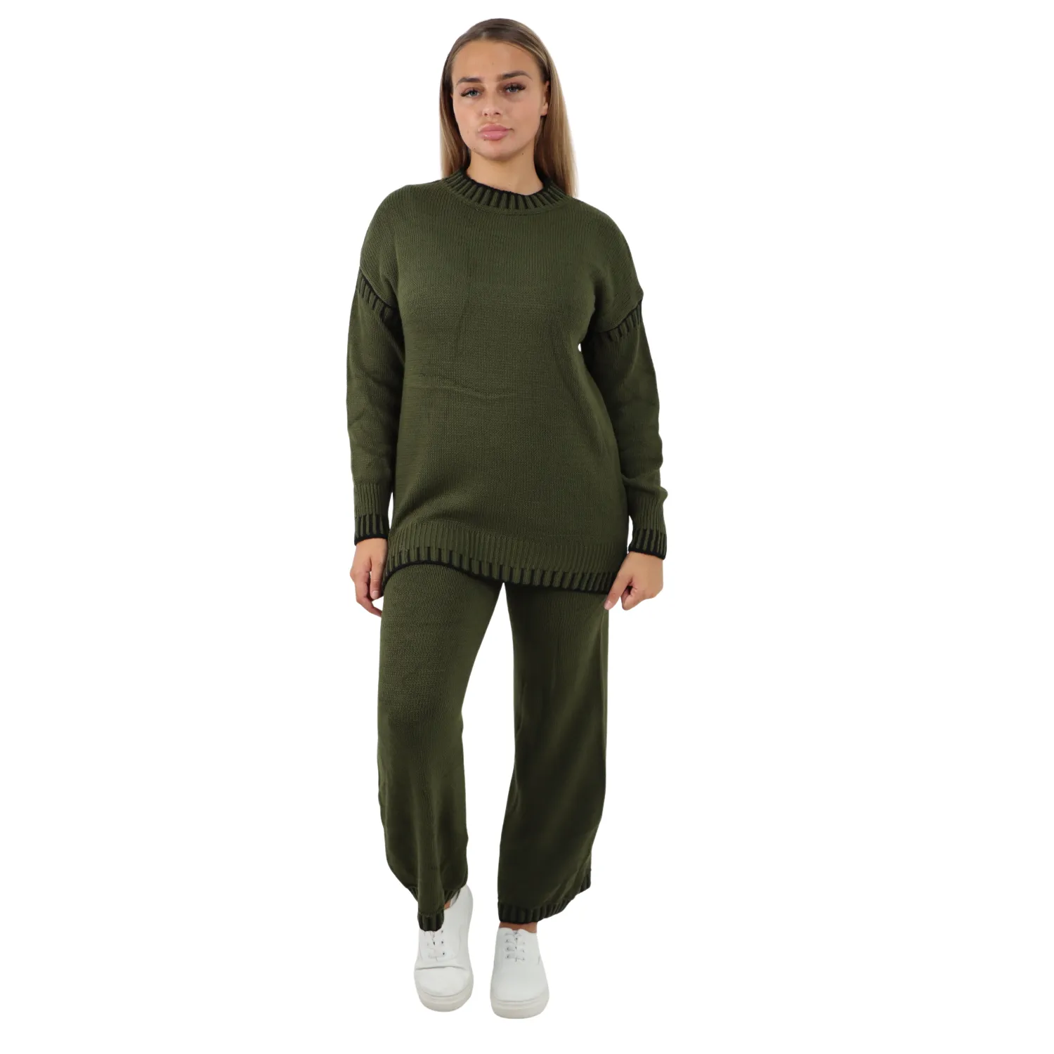 Italian Patch Knitted Co-Ord Set Tracksuit