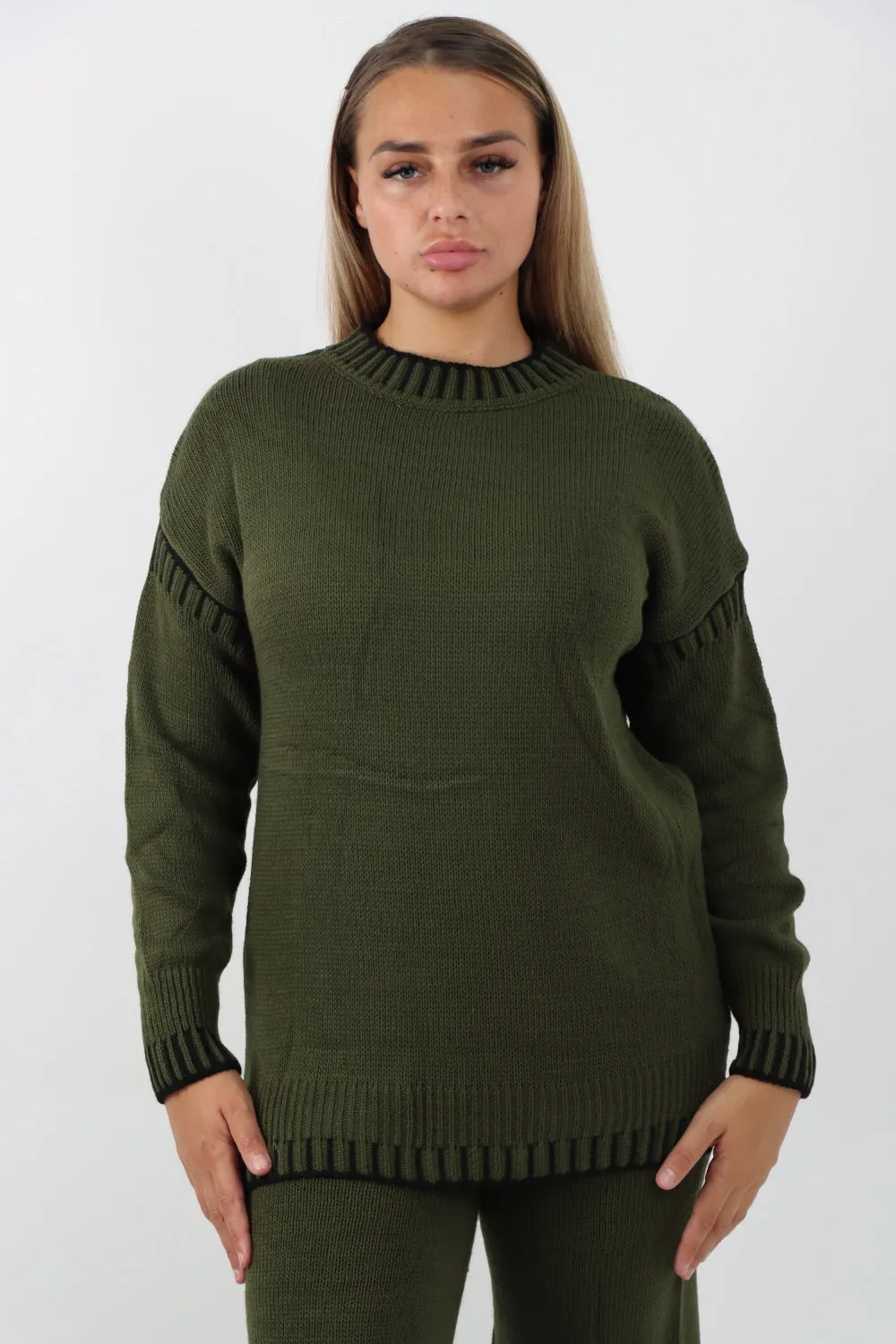 Italian Patch Knitted Co-Ord Set Tracksuit