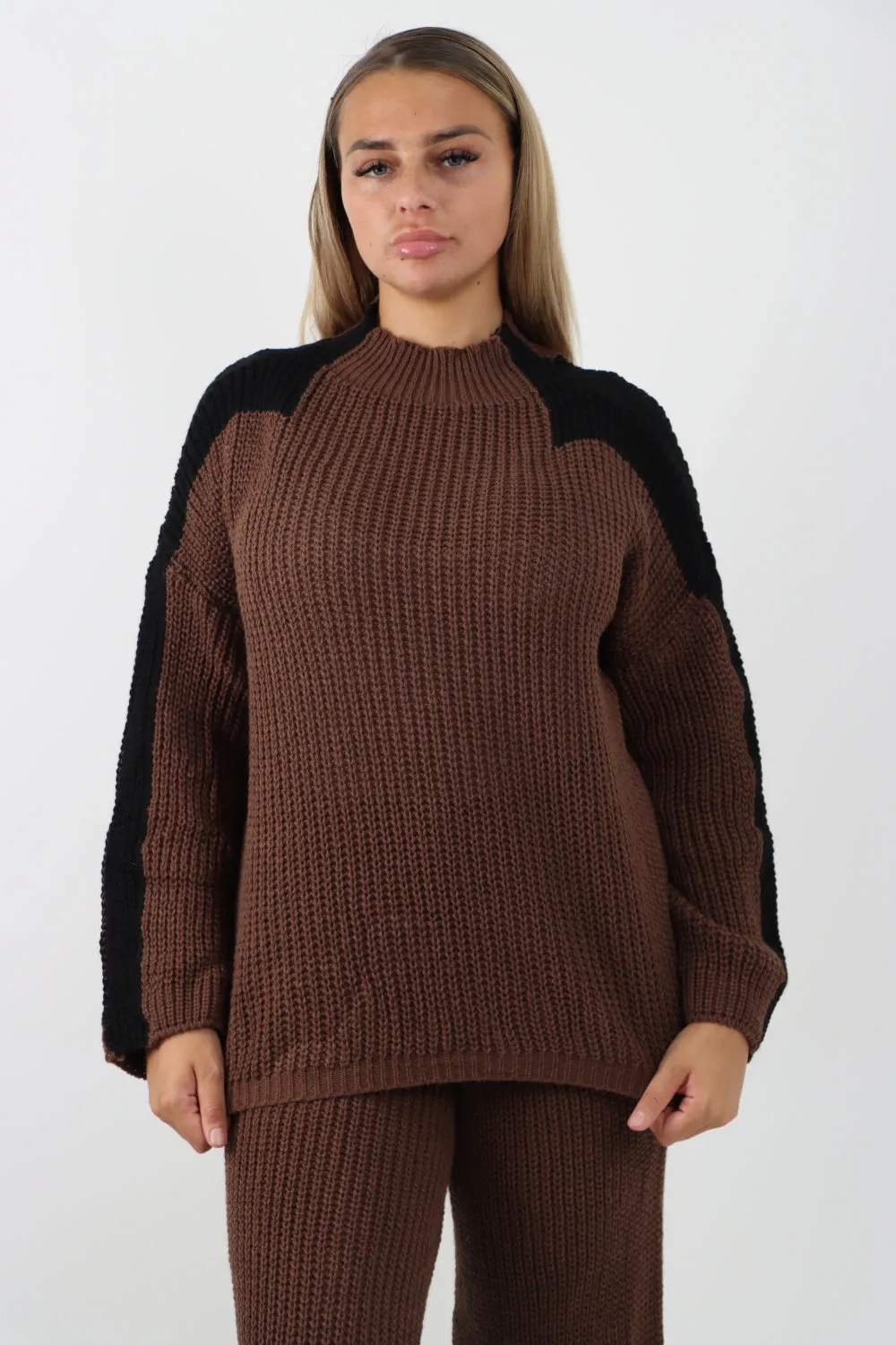 Italian Patch Knitted Co-Ord Set Tracksuit