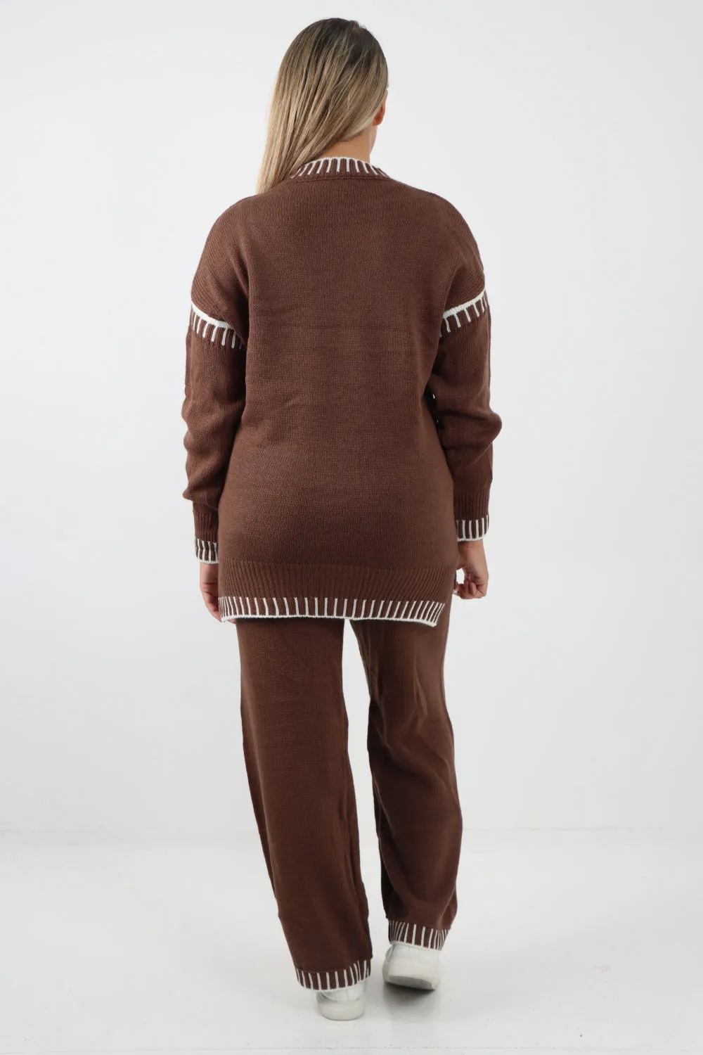 Italian Patch Knitted Co-Ord Set Tracksuit