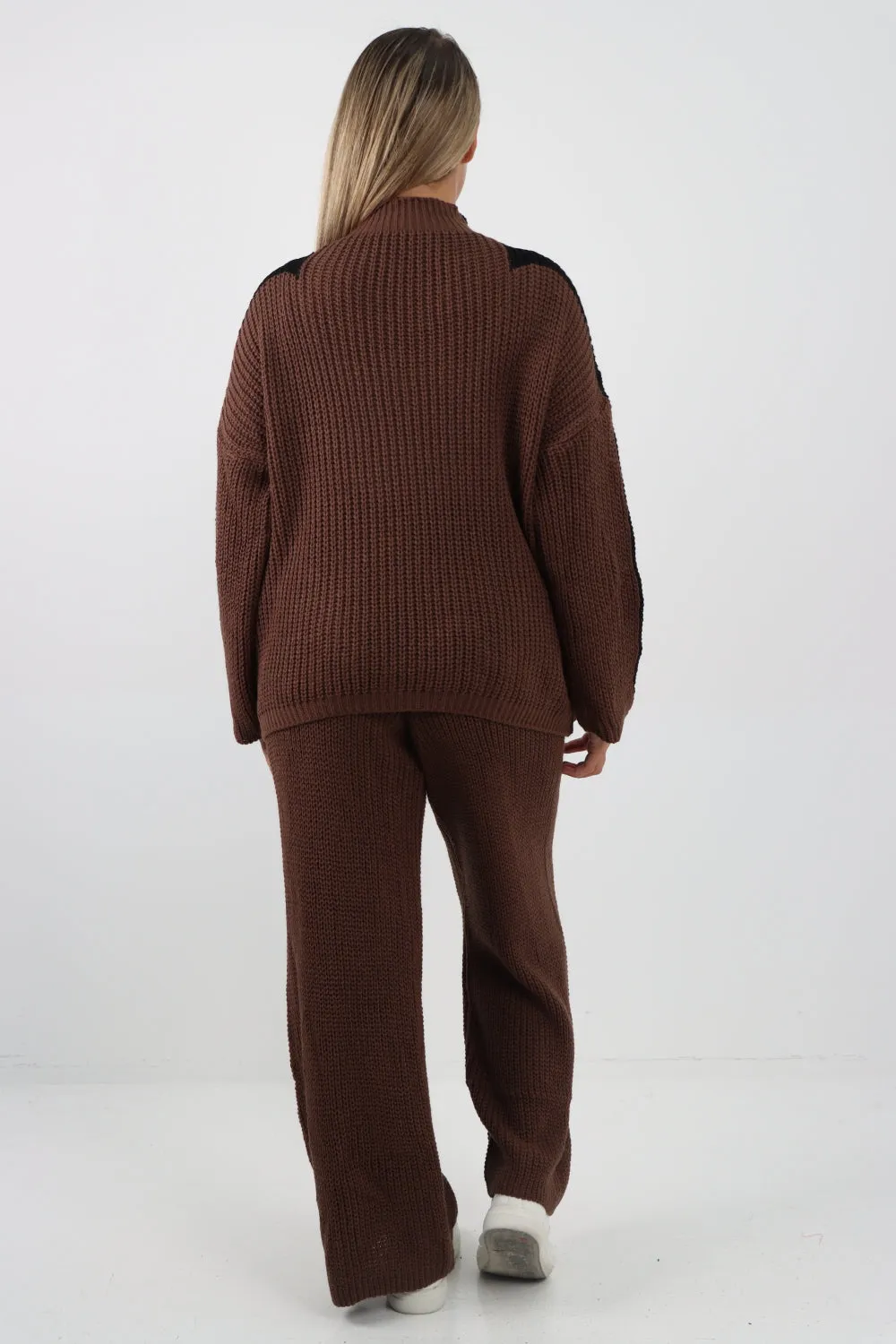 Italian Patch Knitted Co-Ord Set Tracksuit