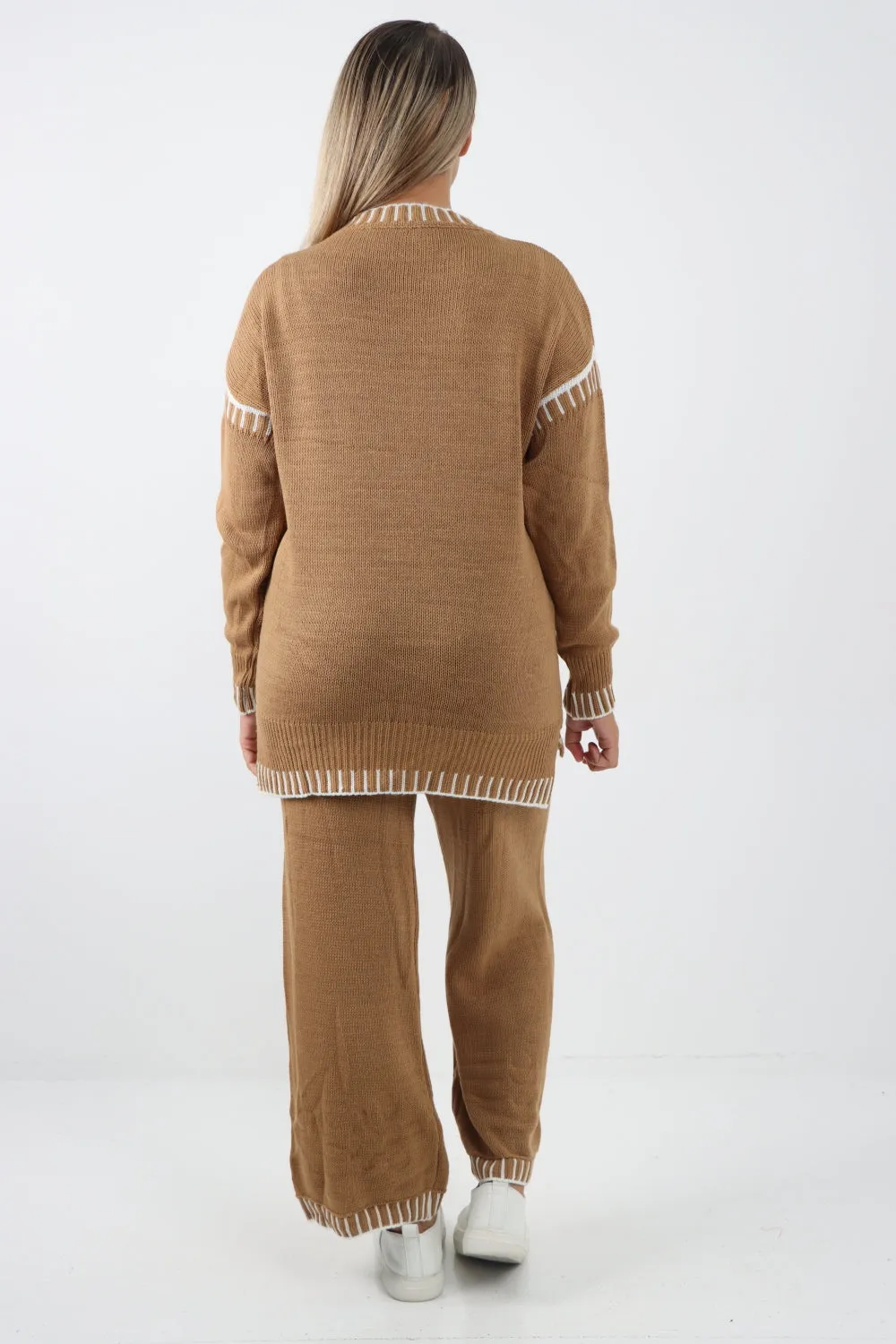 Italian Patch Knitted Co-Ord Set Tracksuit