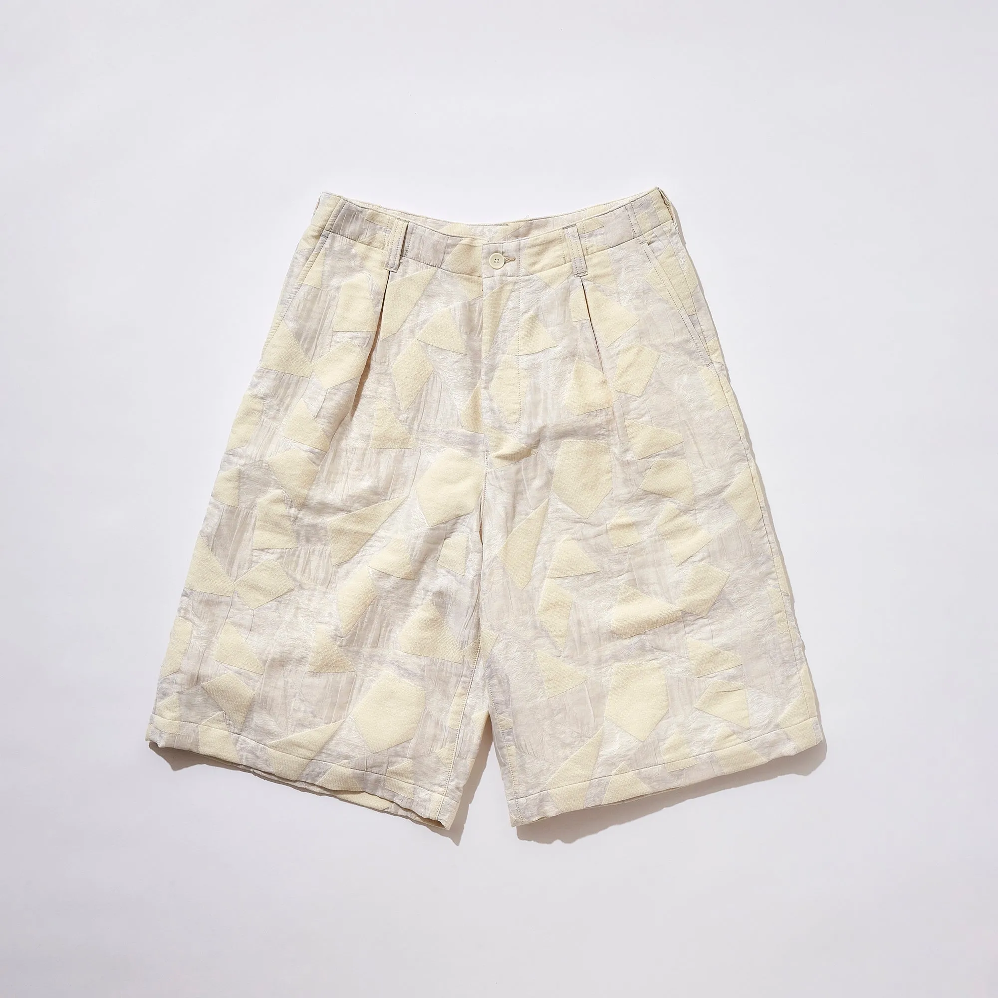 Jacquard Patchwork 3/4 Trousers