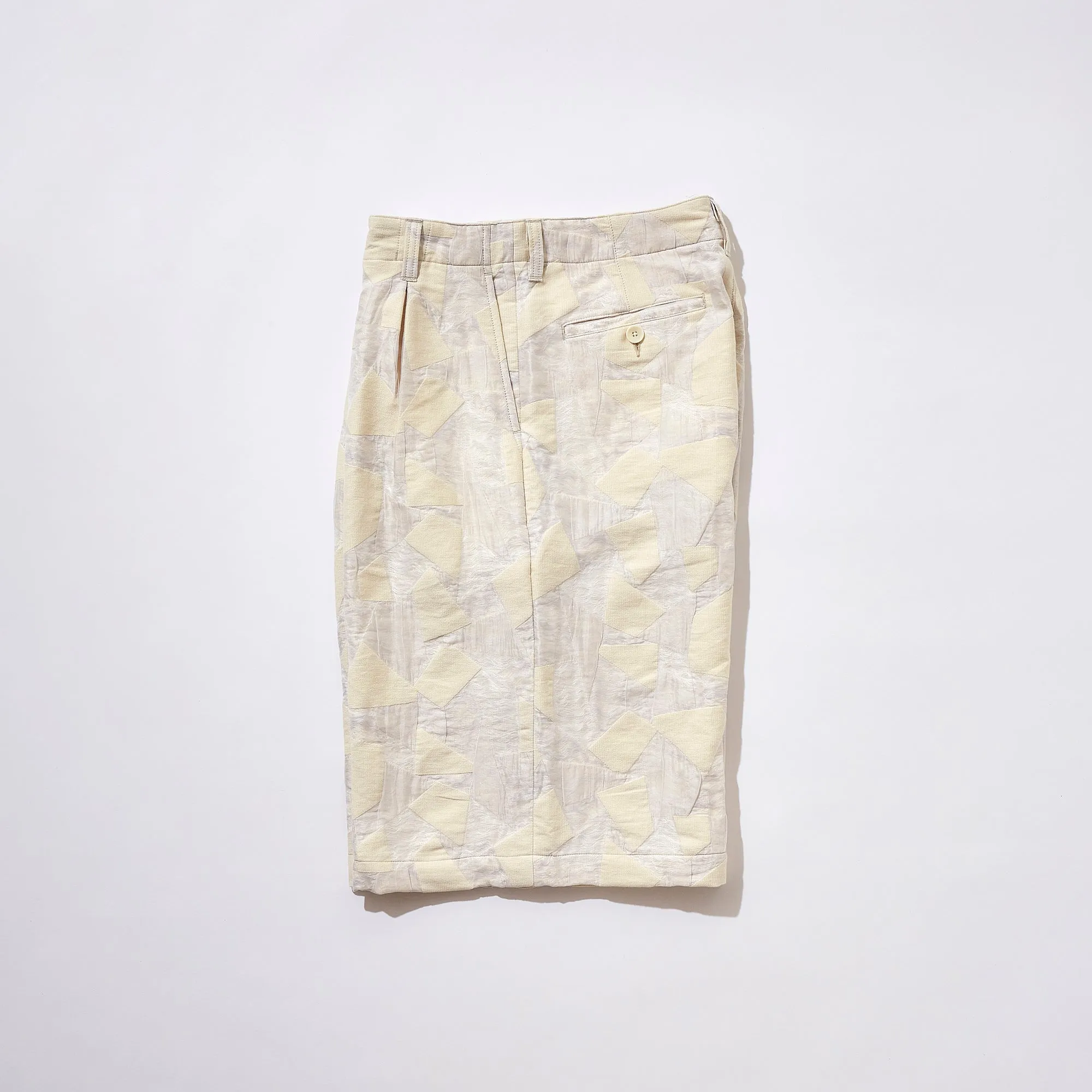 Jacquard Patchwork 3/4 Trousers