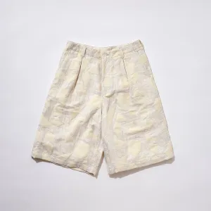 Jacquard Patchwork 3/4 Trousers