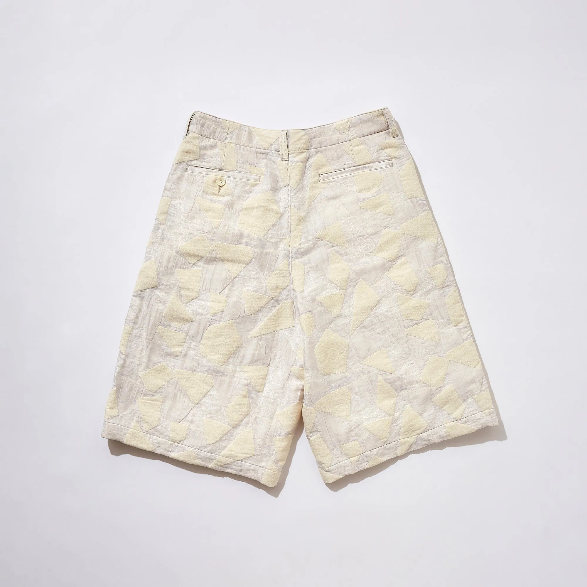 Jacquard Patchwork 3/4 Trousers