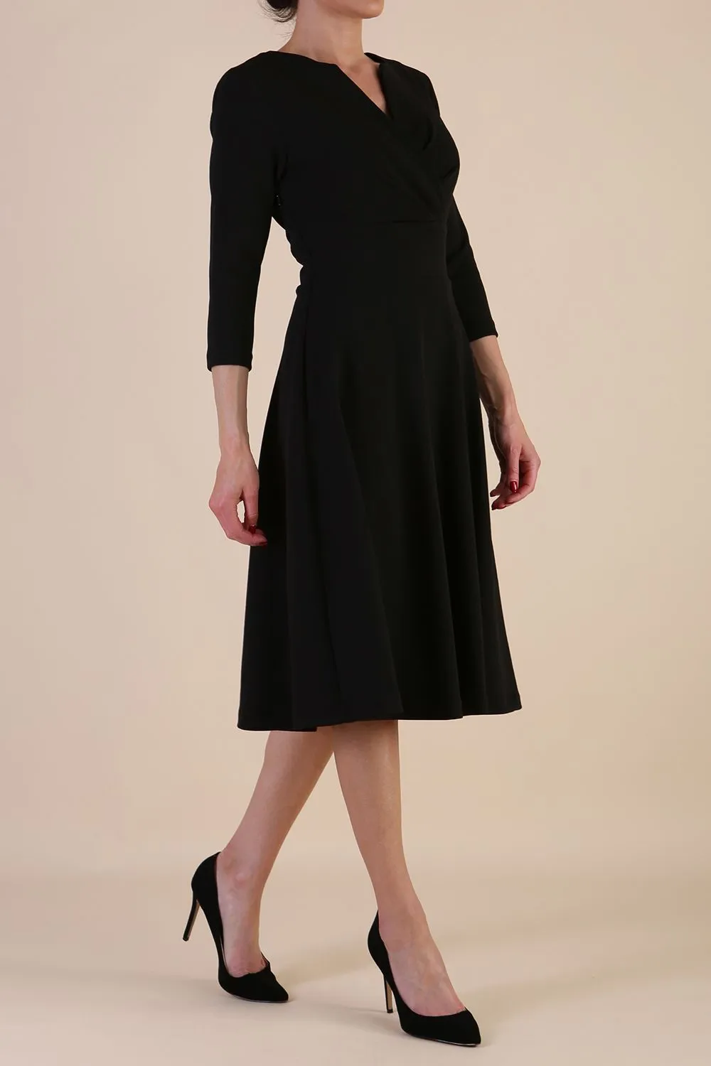 January Sleeved Swing Dress
