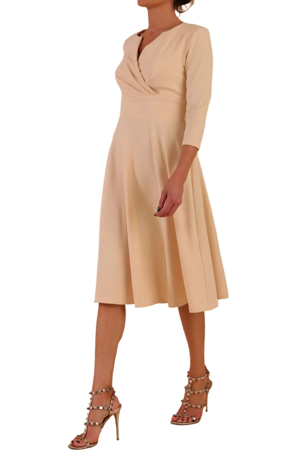 January Sleeved Swing Dress