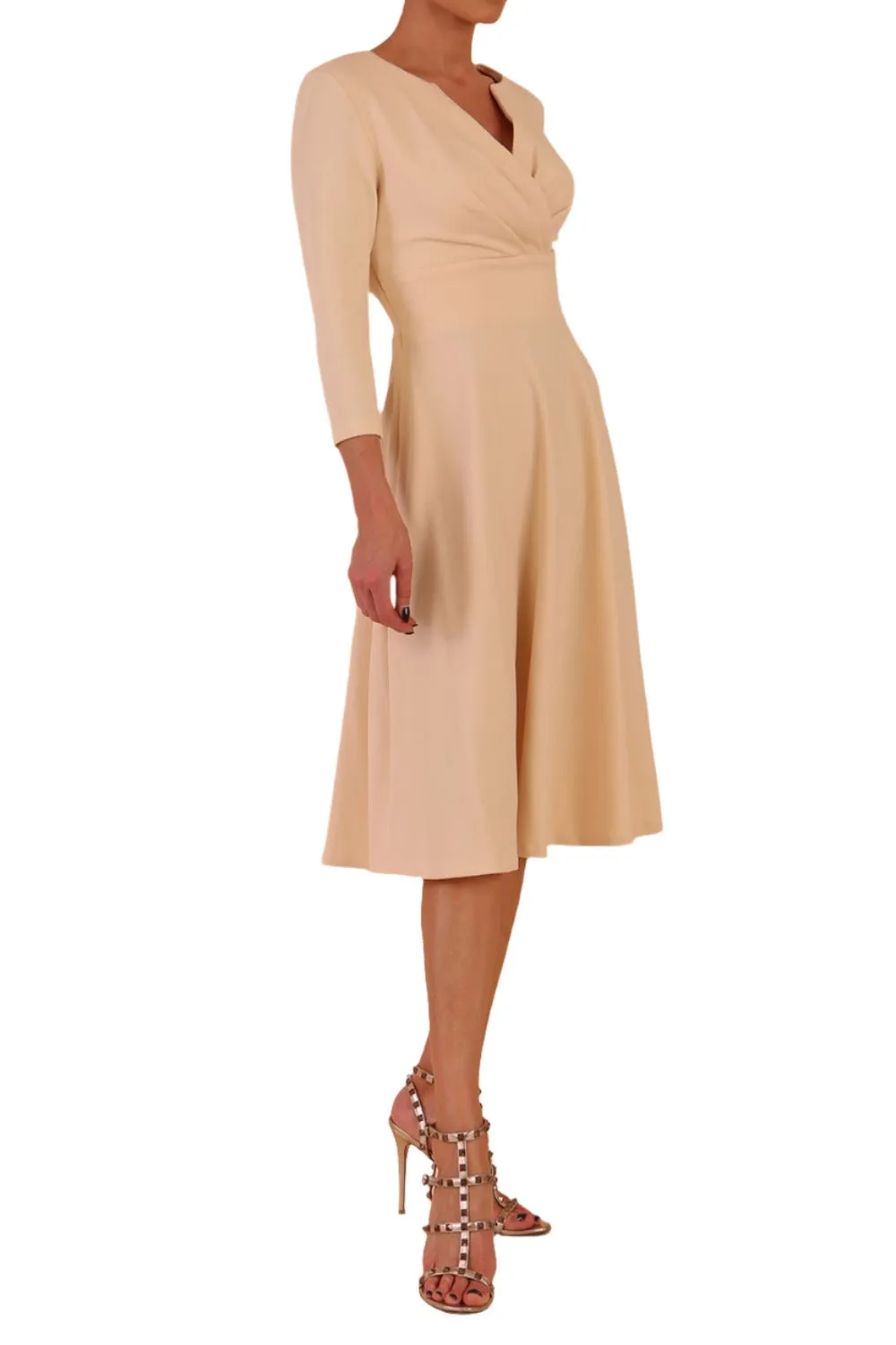 January Sleeved Swing Dress
