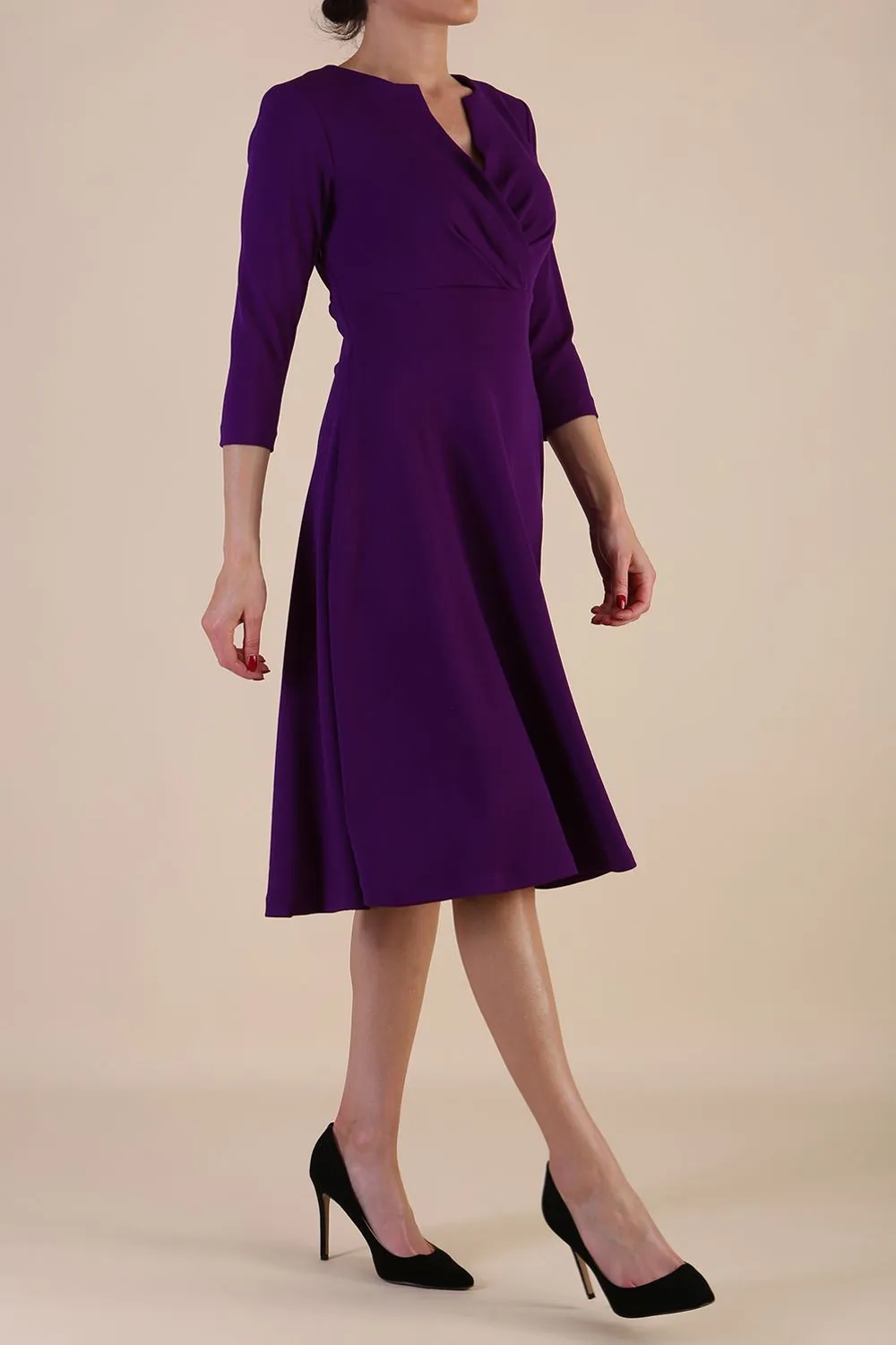 January Sleeved Swing Dress