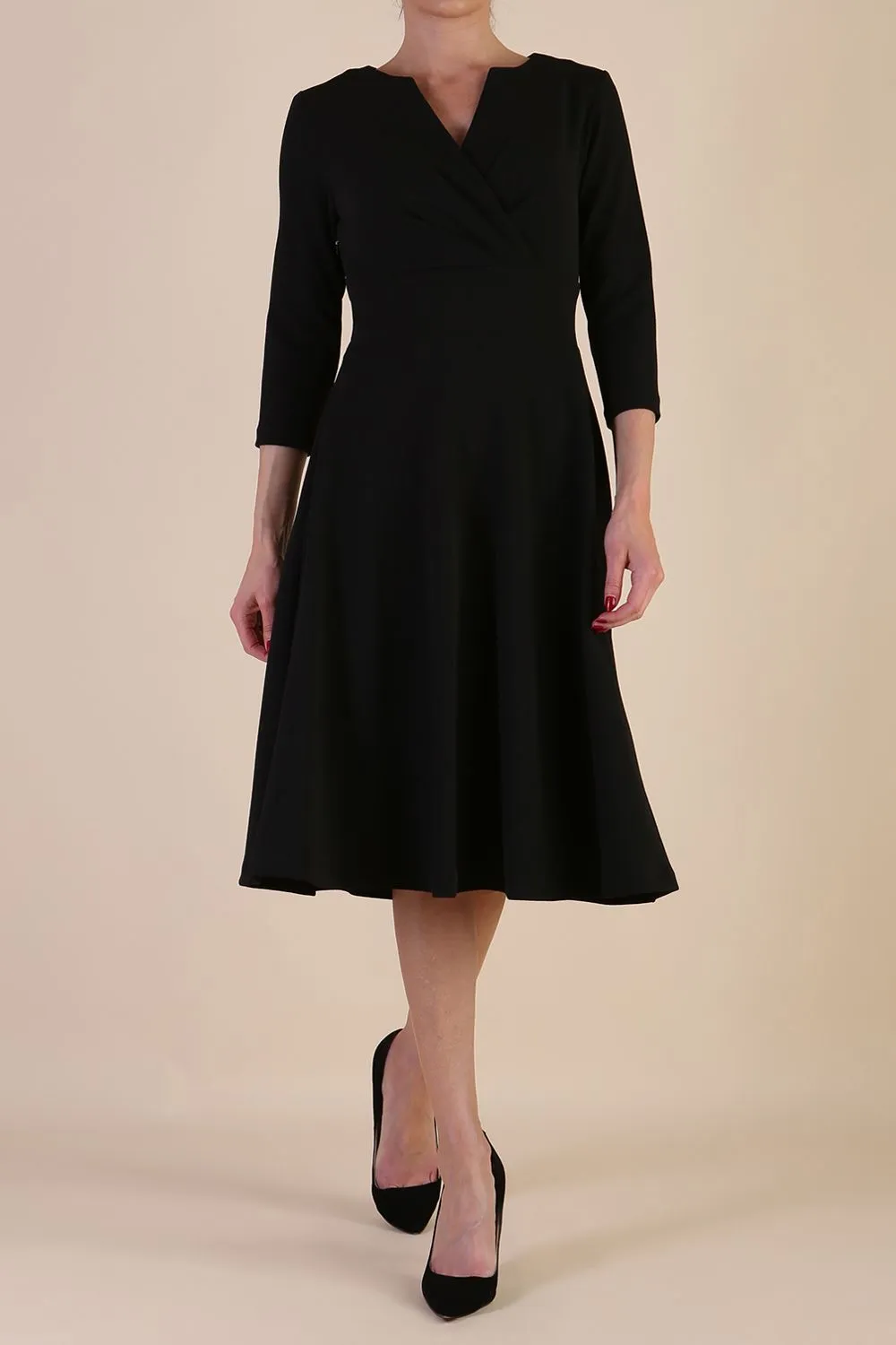 January Sleeved Swing Dress