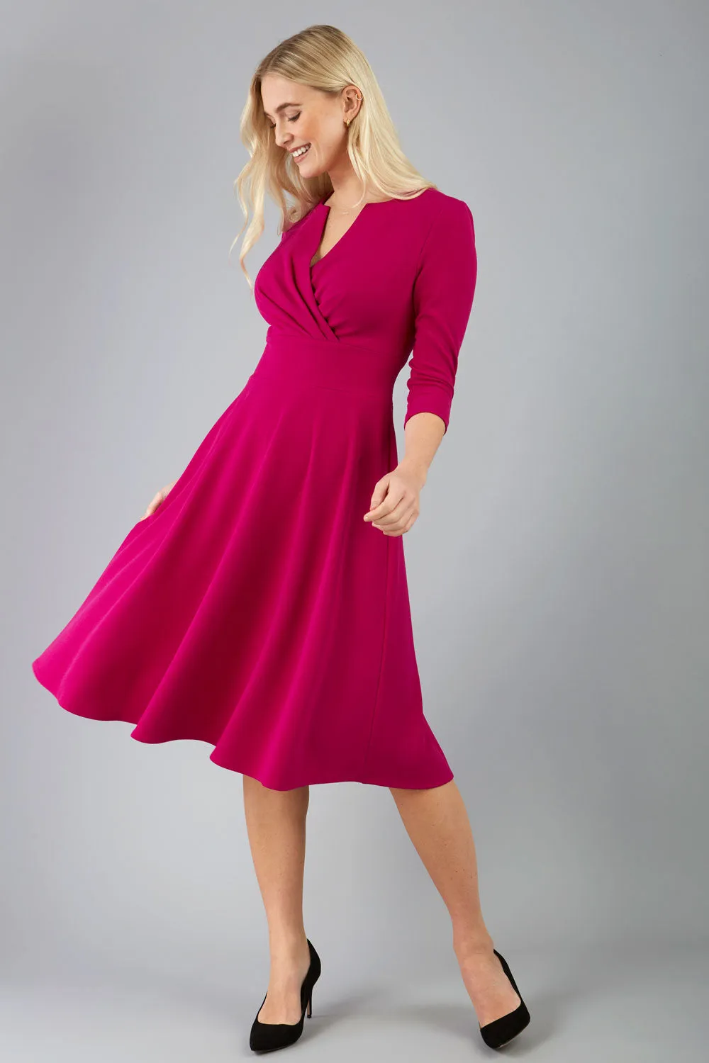 January Sleeved Swing Dress