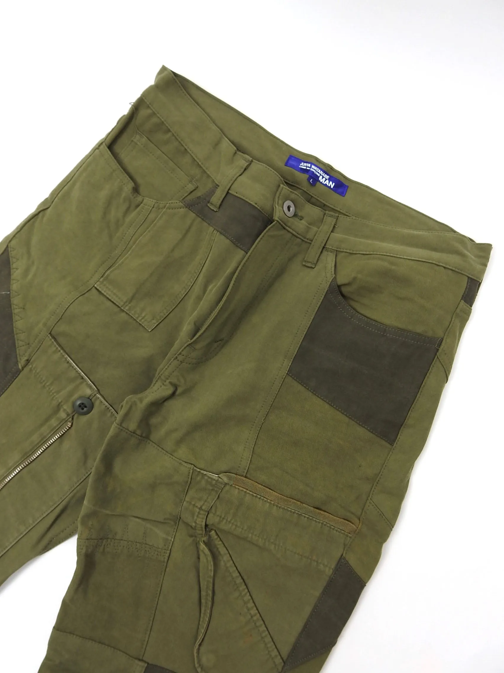 Junya Watanabe AW'06 Green Patchwork Trousers Large