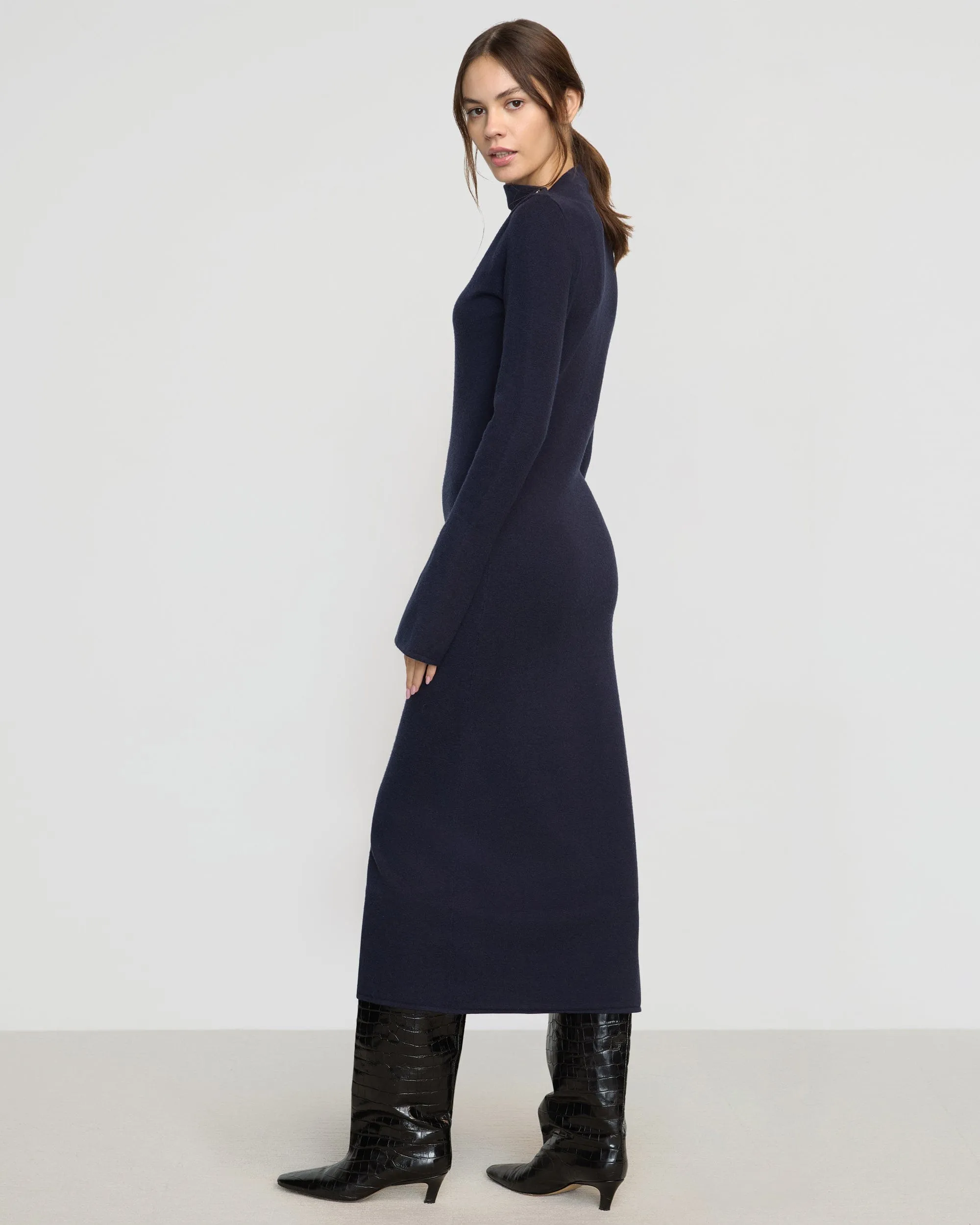 Keaton Bell-Sleeve Midi Dress