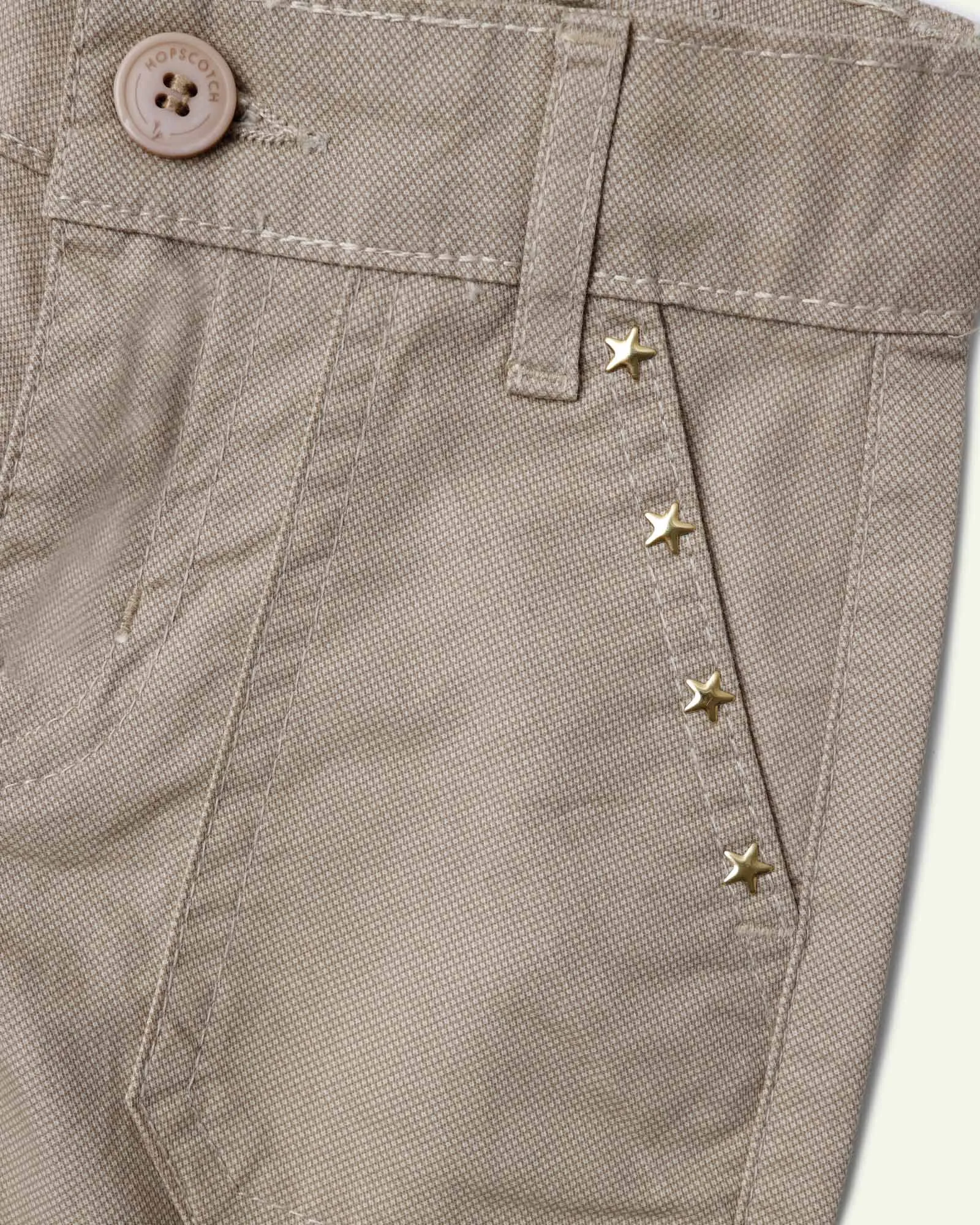 Khaki Boot Leg Trousers
