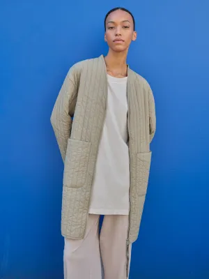 KHIVA COAT in PALE OLIVE