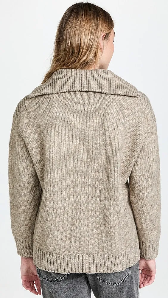 KNIT ZIP PULLOVER
