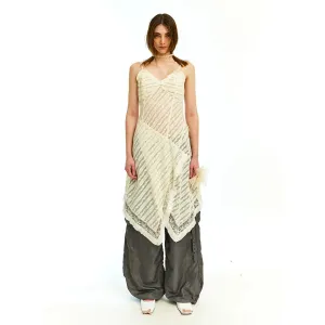 Lace Patchwork Layered Dress