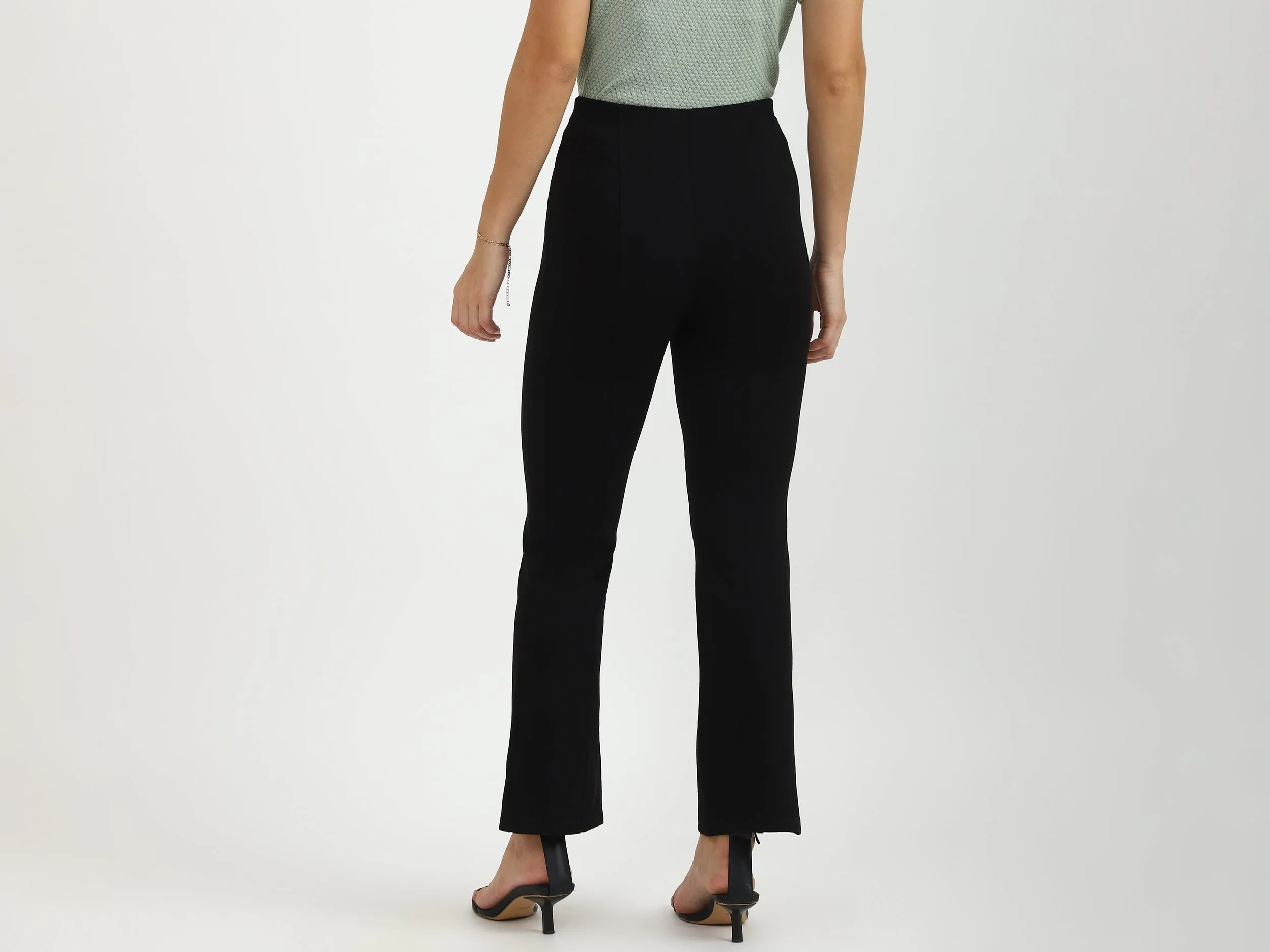 Ladies Solid Knitted Pants